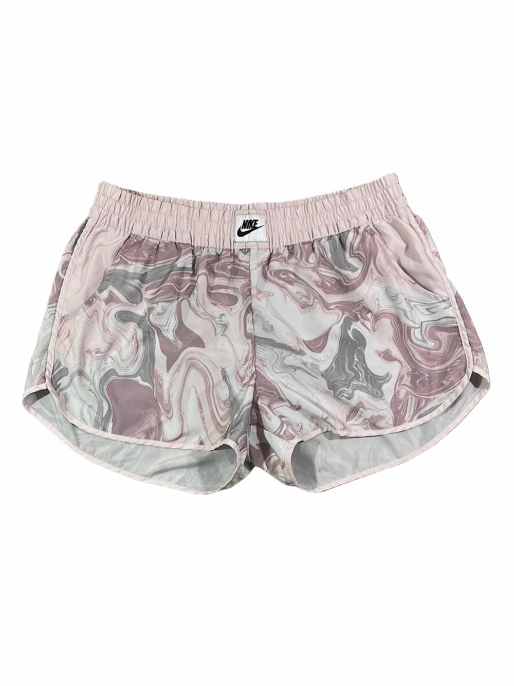 Nike Women’s Athletic shorts Pink and Gray Running Work Out Shorts Size Large